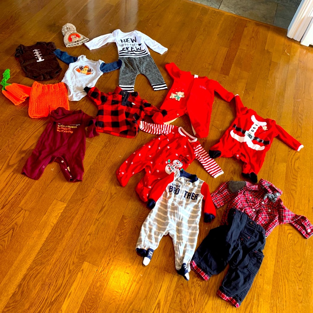 0-3 months baby lot- holday